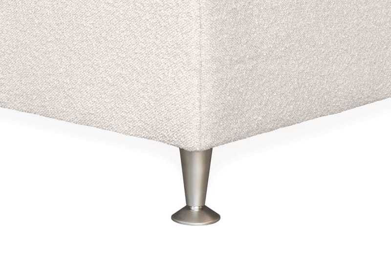 Oslo Lyx Sengpakke Kontinentalseng 180x200 cm Curved Sengegavl - Lys beige - Møbler - Senger - Komplett sengepakke