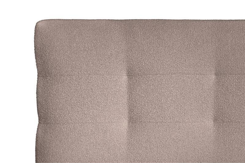 Oslo Lyx Sengpakke Kontinentalseng 180x200 cm Knappet Sengegavl - Lys brun - Møbler - Senger - Kontinentalsenger