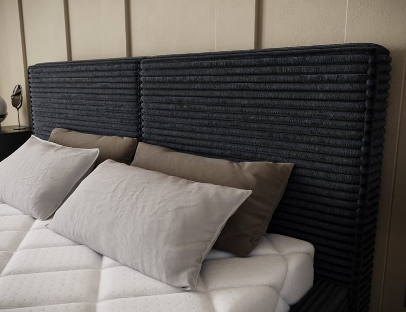 Pesillo sengeramme med oppbevaring 140x200 cm - svart - Møbler - Senger - Sengeramme & sengestamme