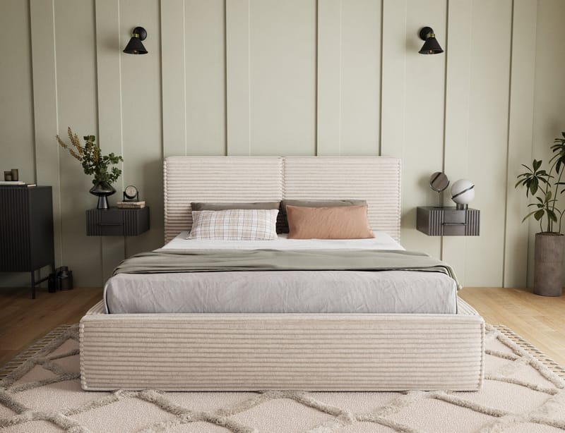 Pesillo sengeramme med oppbevaring 160x200 cm - svart - Møbler - Senger - Sengeramme & sengestamme