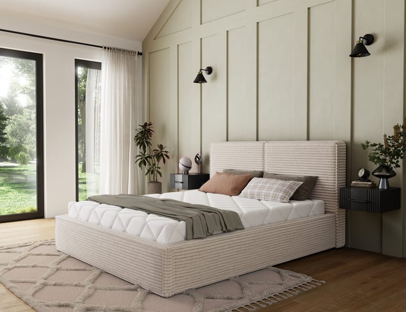 Pesillo sengeramme med oppbevaring 160x200 cm - svart - Møbler - Senger - Sengeramme & sengestamme