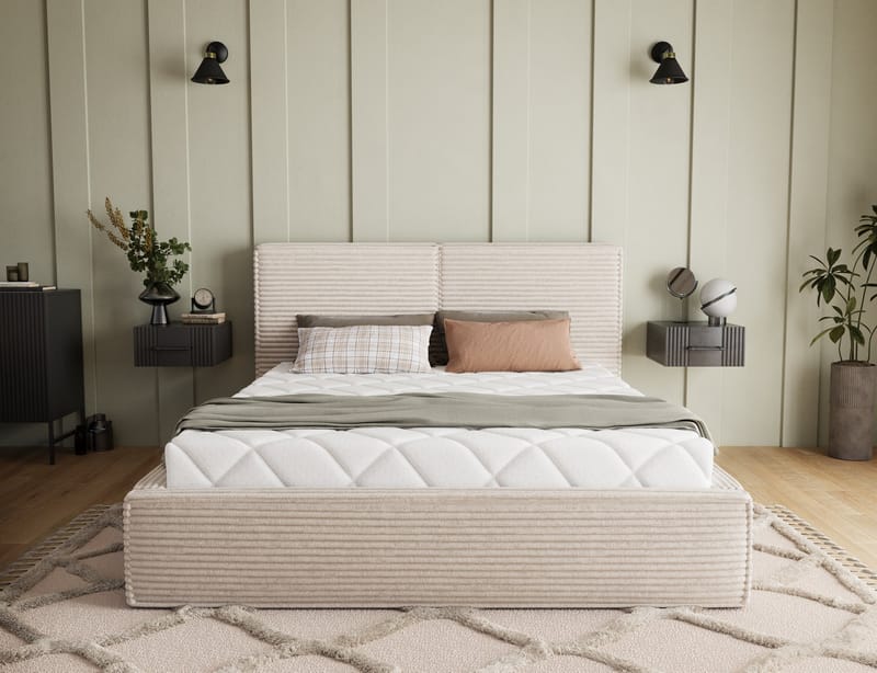 Pesillo sengeramme med oppbevaring 160x200 cm - svart - Møbler - Senger - Sengeramme & sengestamme