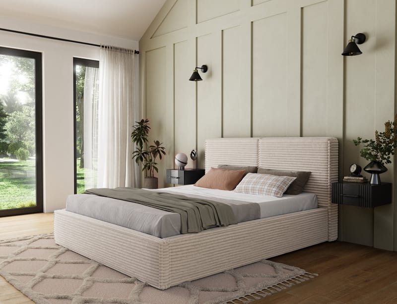 Pesillo sengeramme med oppbevaring 160x200 cm - svart - Møbler - Senger - Sengeramme & sengestamme