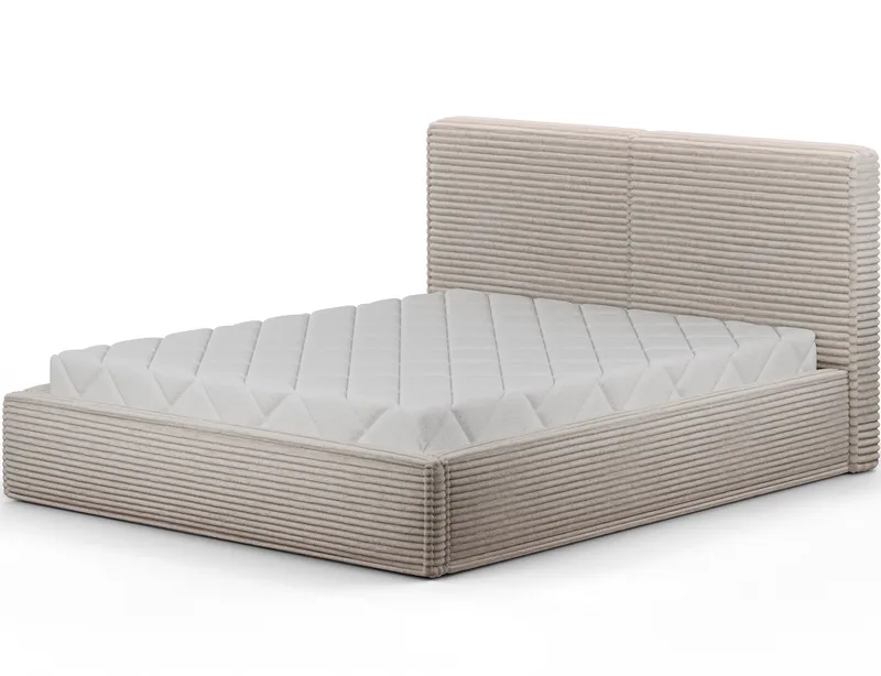 Pesillo sengeramme med oppbevaring 180x200 cm, svart