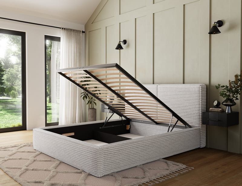 Pesillo sengeramme med oppbevaring 180x200 cm - svart - Møbler - Senger - Sengeramme & sengestamme