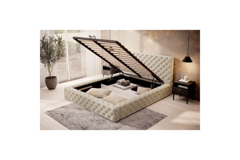 Princce Sengeramme 140x200 cm - Blå - Møbler - Senger - Sengeramme & sengestamme