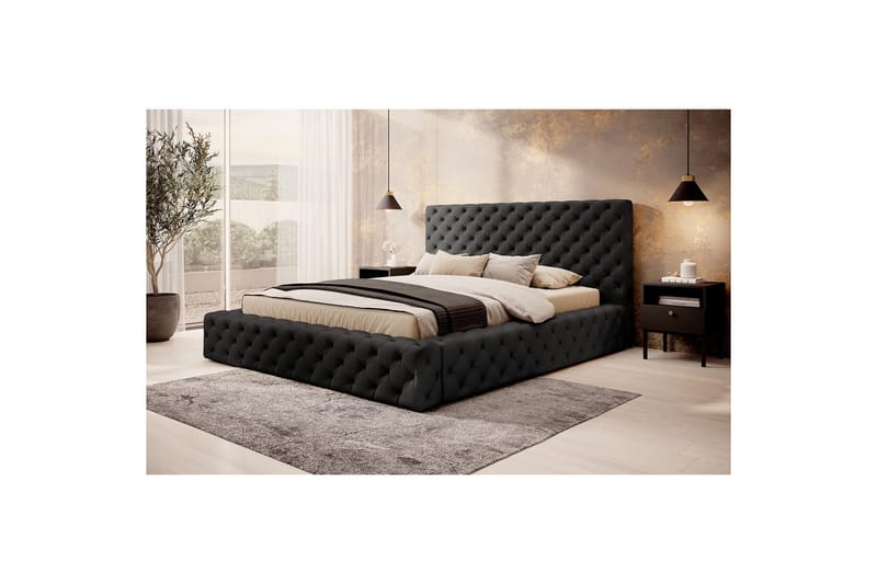 Princce Sengeramme 140x200 cm - Grå - Møbler - Senger - Sengeramme & sengestamme