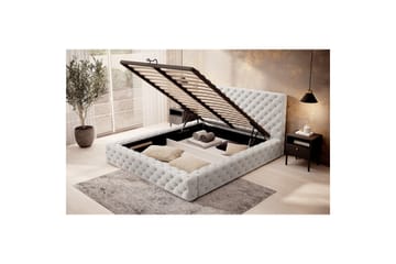 Princce Sengeramme 140x200 cm - Svart-hvit - Møbler - Senger - Sengeramme & sengestamme