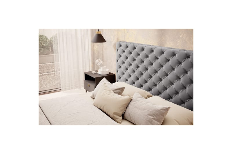 Princce Sengeramme 160x200 cm - Svart-hvit - Møbler - Senger - Sengeramme & sengestamme