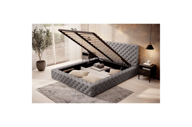 Princce Sengeramme 180x200 cm - Blå - Møbler - Senger - Sengeramme & sengestamme