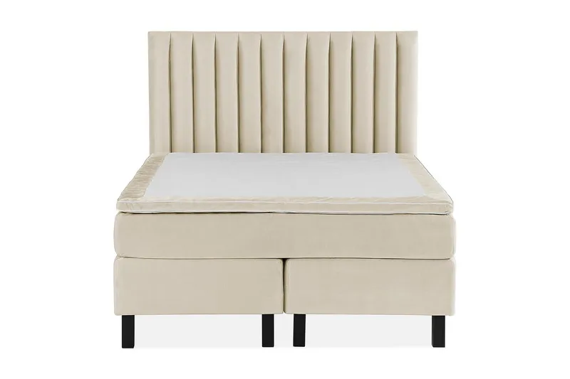 Princess Kontinentalseng 120x200cm - Beige/Fløyel - Møbler - Senger - Komplett sengepakke