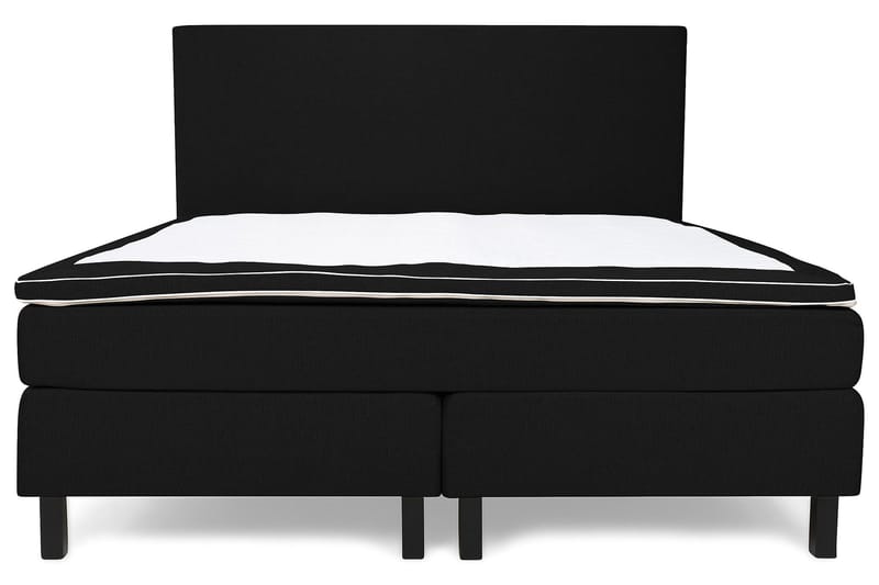 Princess Kontinentalseng 180x200 cm i Stoff med Fasthetsgrad Medium / Fast - Svart - Møbler - Senger - Komplett sengepakke