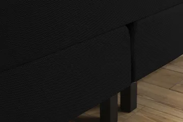 Princess Kontinentalseng 180x200 cm i Stoff med Fasthetsgrad Medium / Fast - Svart - Møbler - Senger - Komplett sengepakke