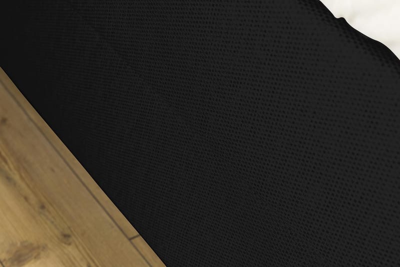 Princess Sengepakke – Kontinentalseng 120x200 cm i Stoff med Overmadrass med Fasthetsgrad Medium - Svart - Møbler - Senger - Enkeltsenger