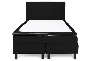 Princess Sengepakke – Kontinentalseng 120x200 cm i Stoff med Overmadrass med Fasthetsgrad Medium - Svart - Møbler - Senger - Enkeltsenger
