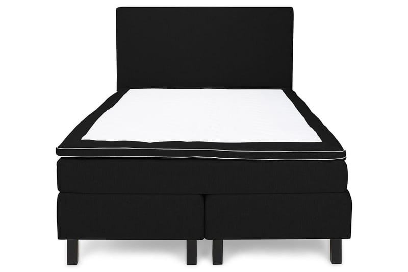 Princess Sengepakke – Kontinentalseng 120x200 cm i Stoff med Overmadrass med Fasthetsgrad Medium - Svart - Møbler - Senger - Enkeltsenger