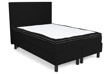 Princess Sengepakke – Kontinentalseng 120x200 cm i Stoff med Overmadrass med Fasthetsgrad Medium - Svart - Møbler - Senger - Enkeltsenger