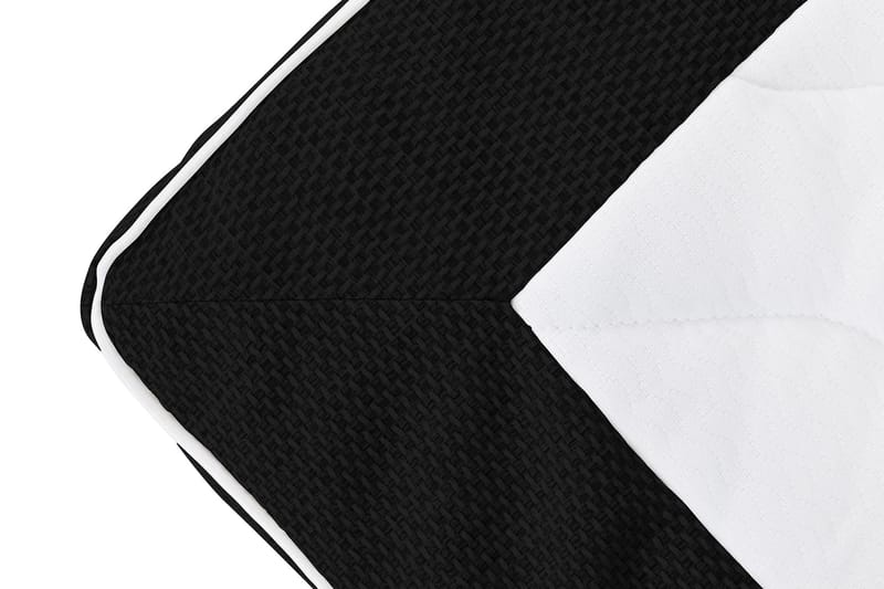 Princess Sengepakke – Kontinentalseng 120x200 cm i Stoff med Overmadrass med Fasthetsgrad Medium - Svart - Møbler - Senger - Enkeltsenger