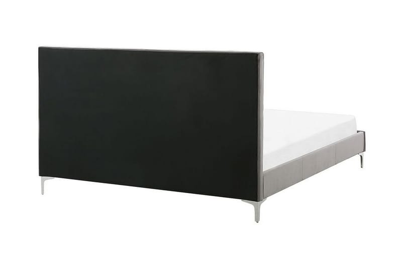 Amberta Rammeseng 140x200 cm - Fløyel/Grå - Møbler - Senger - Rammeseng