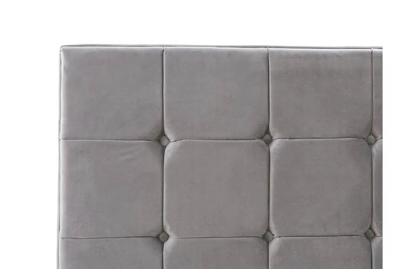 Amberta Rammeseng 140x200 cm - Fløyel/Grå - Møbler - Senger - Rammeseng