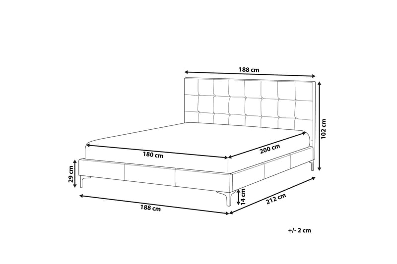 Amberta Rammeseng 180x200cm - Møbler - Senger - Rammeseng