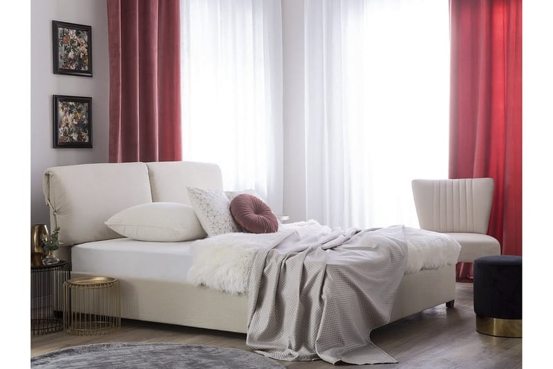 BELFORT Dobbeltseng 160 | 200 cm - Beige - Møbler - Senger - Rammeseng