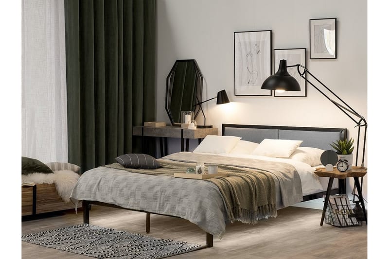 Clamart Dobbeltseng 160 | 200 cm - Svart - Møbler - Senger - Rammeseng