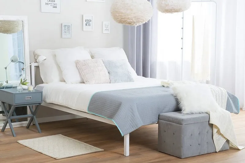 Cusset Dobbeltseng 160 | 200 cm - Hvit - Møbler - Senger - Rammeseng