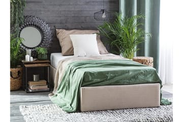 Dinan Dobbeltseng 90 | 200 cm - Beige - Møbler - Senger - Sengeramme & sengestamme