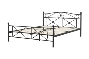 Finnicka Dobbeltseng 140x200 cm - Svart - Møbler - Senger - Rammeseng