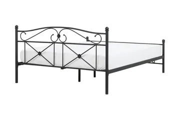 Finnicka Dobbeltseng 140x200 cm - Svart - Møbler - Senger - Sengeramme & sengestamme