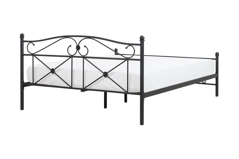Finnicka Dobbeltseng 140x200 cm - Svart - Møbler - Senger - Sengeramme & sengestamme