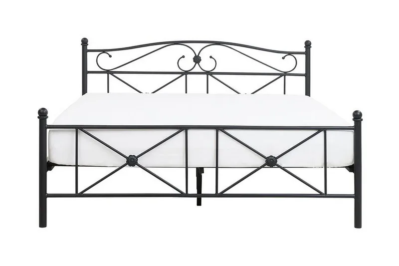 Finnicka Dobbeltseng 140x200 cm - Svart - Møbler - Senger - Sengeramme & sengestamme