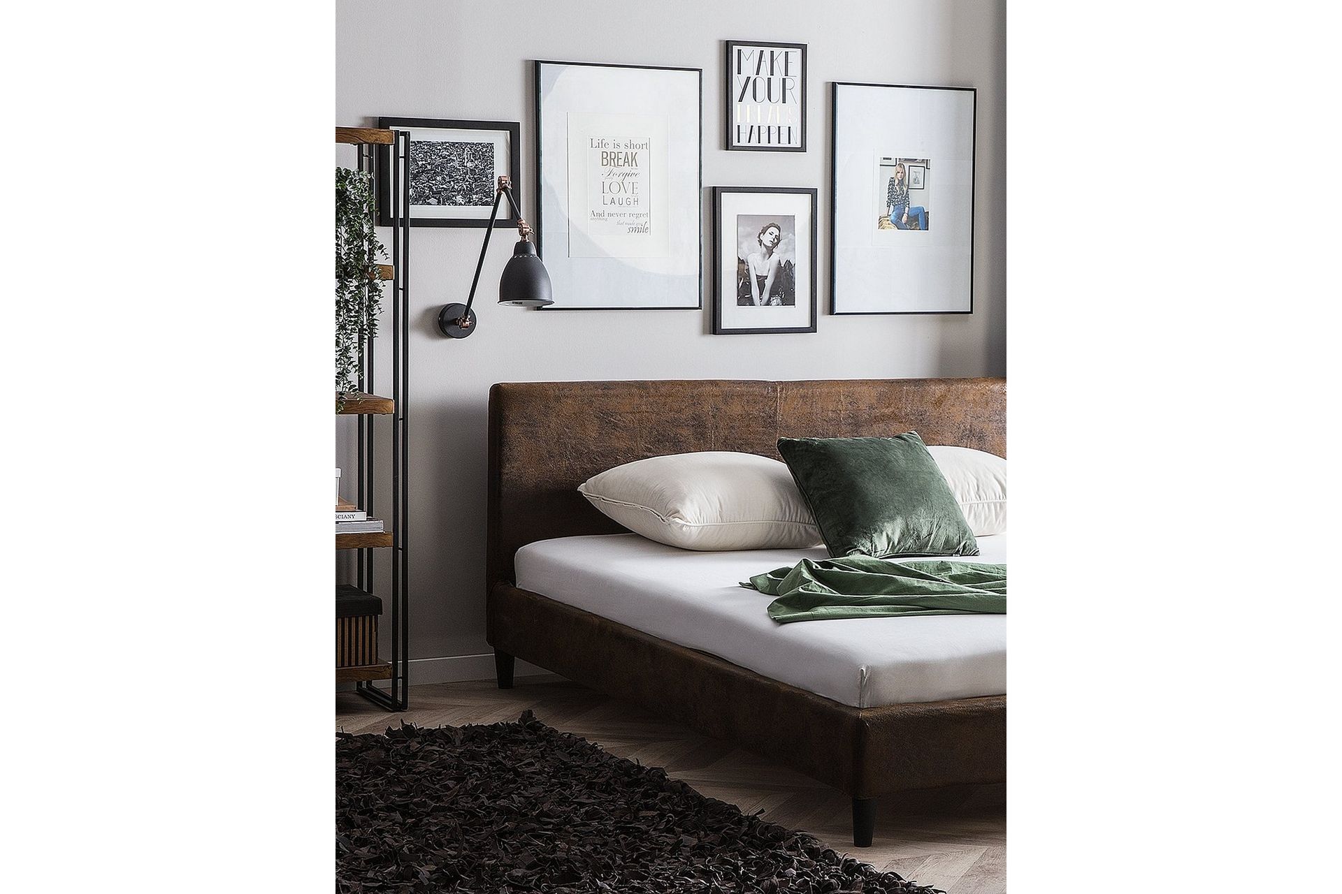 Fitou Dobbeltseng 160 | 200 cm - Brun - Møbler - Senger - Rammeseng