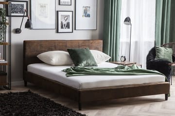 Fitou Dobbeltseng 160 | 200 cm - Brun - Møbler - Senger - Rammeseng