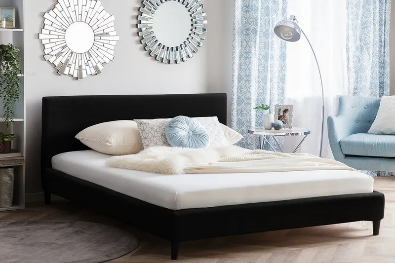 Fitou Dobbeltseng 160 | 200 cm - Svart - Møbler - Senger - Rammeseng