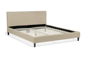 Fitou Dobbeltseng 180 | 200 cm - Beige - Møbler - Senger - Sengeramme & sengestamme