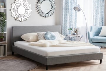 Fitou Dobbeltseng 180 | 200 cm - Grå - Møbler - Senger - Sengeramme & sengestamme