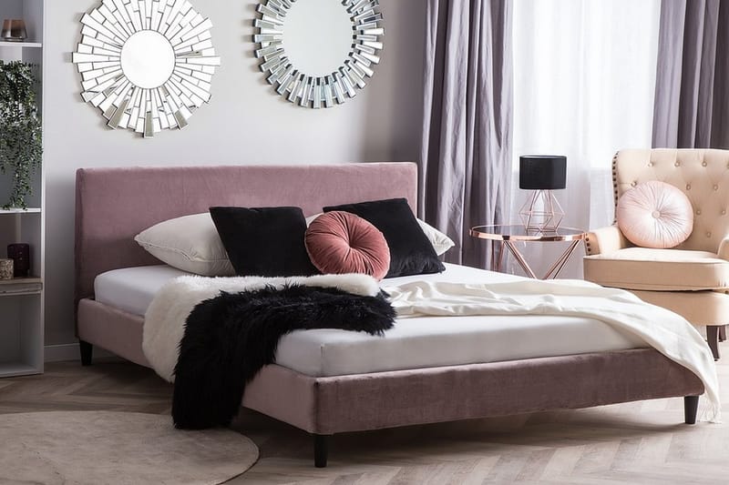 Fitou Dobbeltseng 180 | 200 cm - Rosa - Møbler - Senger - Rammeseng