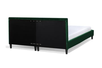 Fitou Sengeramme 180x200 cm i Fløyel med Sengegavl - Grønn - Møbler - Senger - Sengeramme & sengestamme