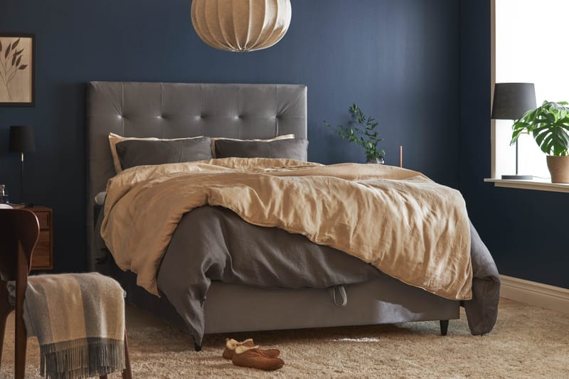 Happy Pluss Sengepakke Rammeseng 90x200 - Beige - Møbler - Senger - Rammeseng