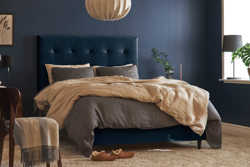 Happy Pluss Sengepakke Rammeseng 90x200 - Marineblå - Møbler - Senger - Enkeltsenger