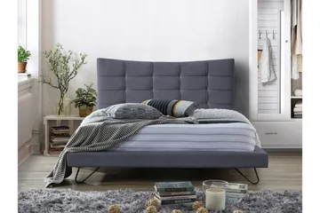 Lannion Dobbeltseng 160 | 200 cm - Grå - Møbler - Senger - Sengeramme & sengestamme