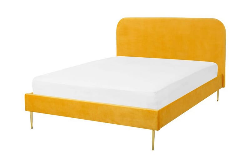 Larochelle Dobbeltseng 140x200 cm - Gul - Møbler - Senger - Rammeseng