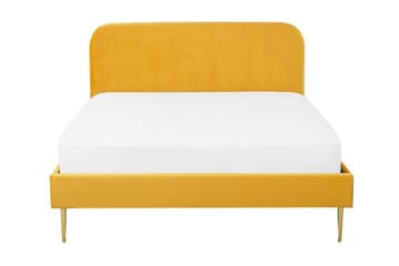 Larochelle Dobbeltseng 160x200 cm - Gul - Møbler - Senger - Rammeseng