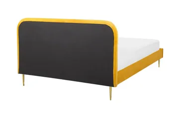 Larochelle Dobbeltseng 160x200 cm - Gul - Møbler - Senger - Sengeramme & sengestamme