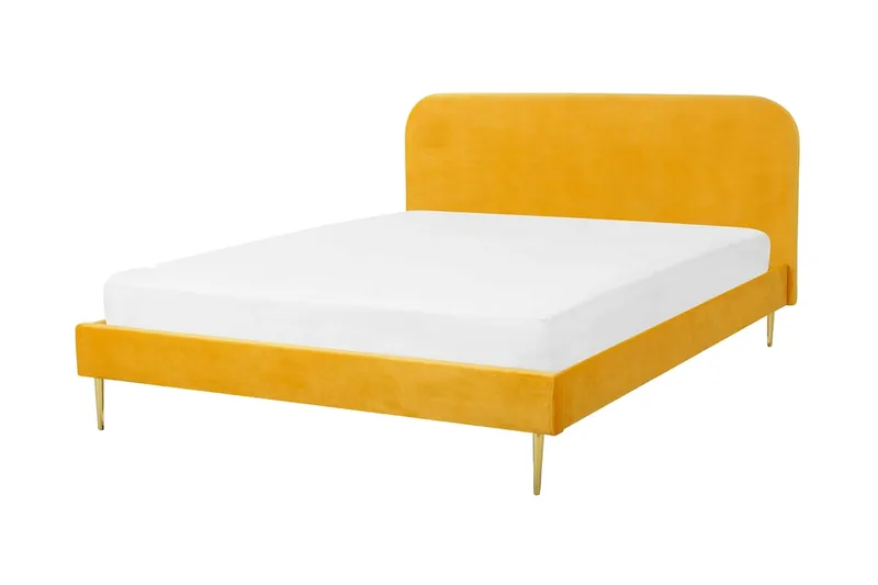 Larochelle Dobbeltseng 180x200 cm - Gul - Møbler - Senger - Rammeseng