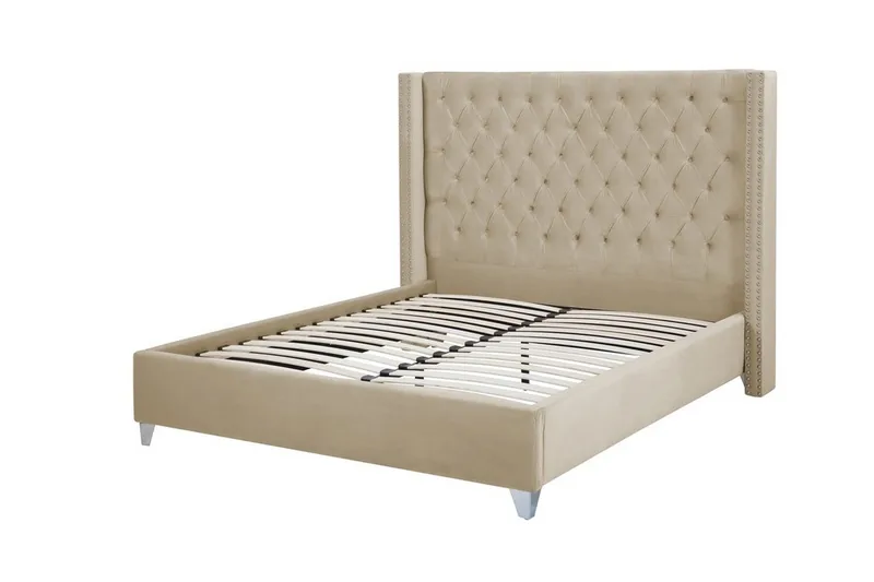 Lubbon Dobbeltseng 160 | 200 cm - Beige - Møbler - Senger - Sengeramme & sengestamme