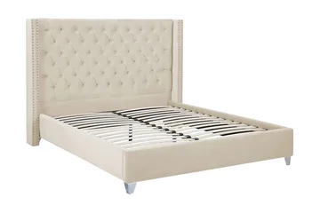 Lubbon Dobbeltseng 180 | 200 cm - Beige - Møbler - Senger - Sengeramme & sengestamme