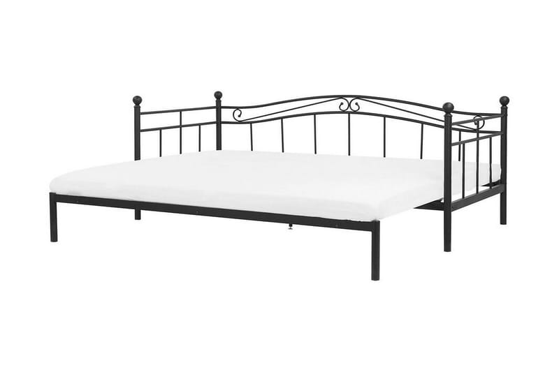 Lutebo Seng 160x200 cm - Svart - Møbler - Senger - Rammeseng